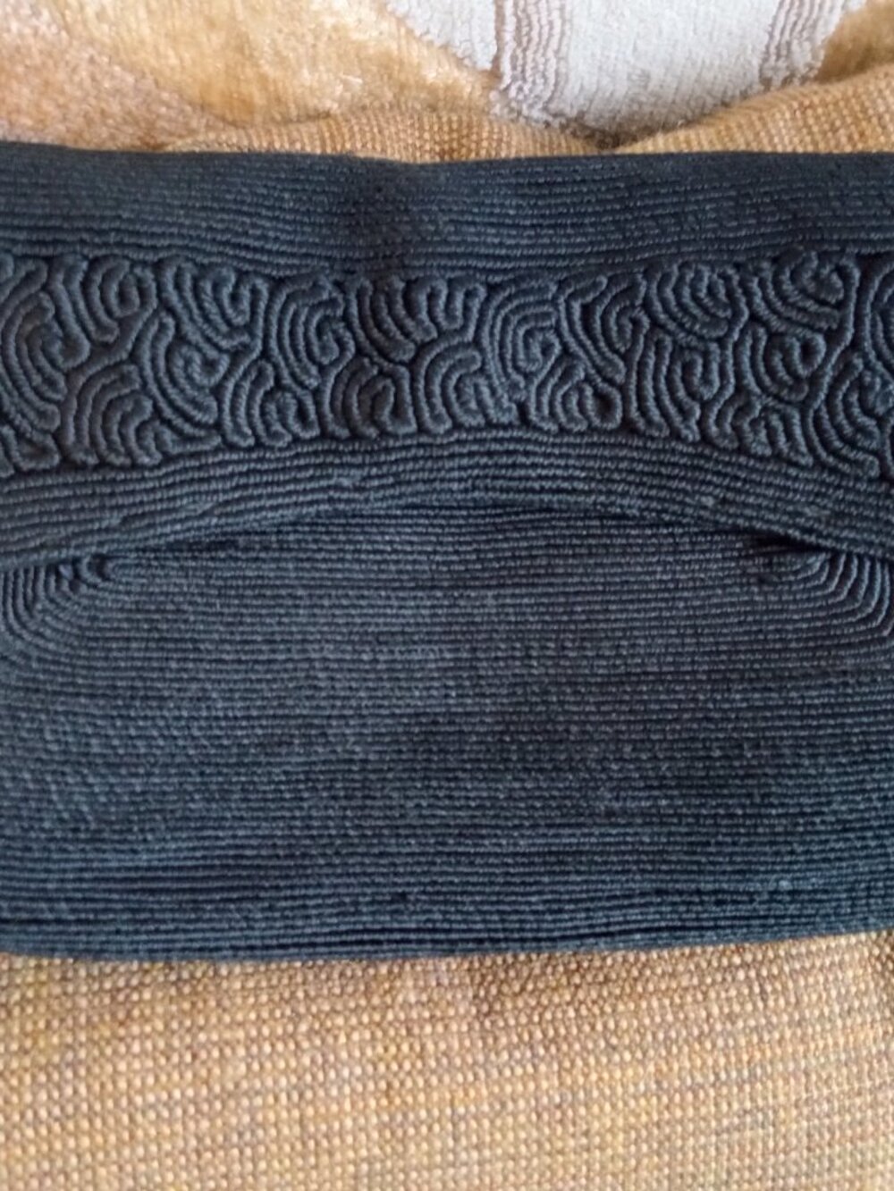 1940's Genuine Corde Bag Small Black Petite Clutch
